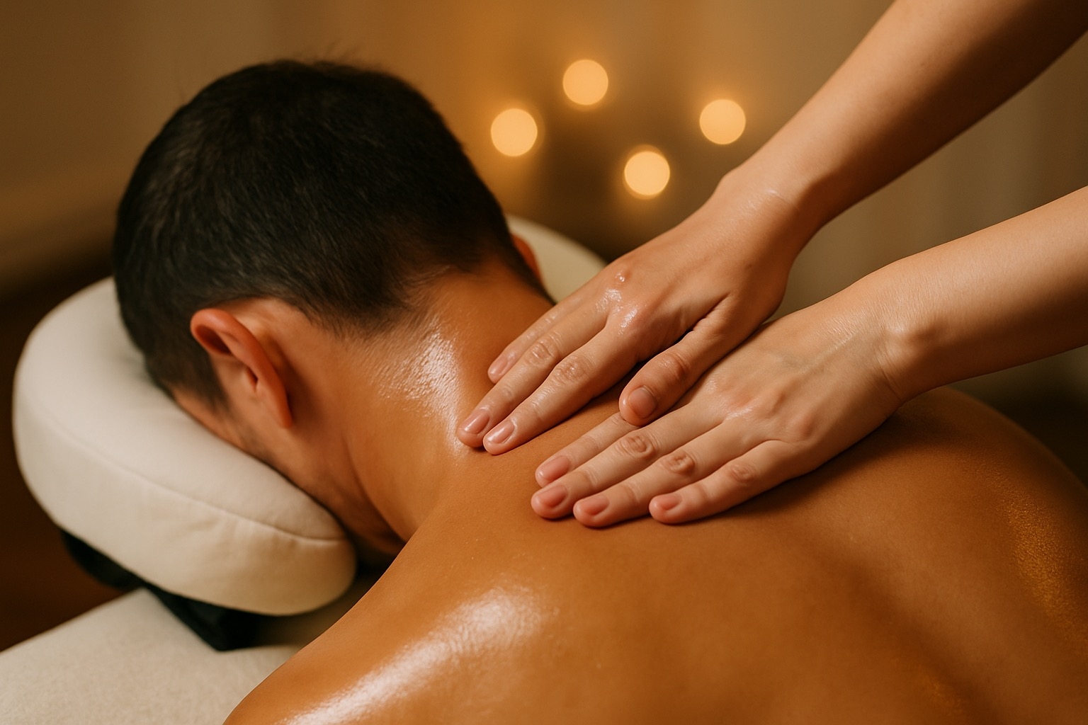 Relaxing spa environment